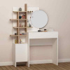 Casarredo NEMESIS, toaletný stolík, biely / dub