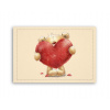 Fotoobraz 90x60 cm stredný Teddy with heart