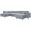 MID.YOU SEDACIA SÚPRAVA, textil, svetlosivá - Online Only obývacie izby - 001454003122
