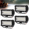 4x LED pracovná lampa 12V 24V 400W COMBO HALOGEN špárovač na traktor