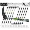 Florbalový set MPS NO RESPECT Green/Black - 10 ks 100 cm