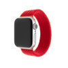 FIXED Elastický nylonový řemínek Nylon Strap pro Apple Watch 38/40/41mm, velikost L, červený