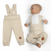 Baby Nellys | Rostoucí legíny se šlemi, žebrované s širokým pásem - béžové, 68/74 - 92, 98 (18-36m)