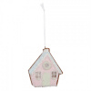 Clayre & Eef Závesná dekorácia perníková chalúpka Frosted Ginger - 9*1*10 cm - Clayre & Eef
