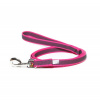 Julius K9 Color & Grey Supergrip Leash With Handle Pink - výcvikové vodítko s rukoväťou, ružové, protišmykové - 120cm/20mm