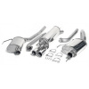 TATechnix Výfuk z nehrdzavejúcej ocele 2x80mm Opel Omega B Limuzína (V94)