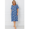 Italian Fashion Noční košile Perina - bavlna Modrá XL