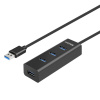 Rozbočovač UNITEK Y-3089 USB 3.2 Gen 1 (3.1 Gen 1) Typ-A 5000 Mbit/s Čierna