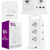 Napájacia lišta Tower 12 zásuviek 2xUSB 1xUSB-C 20W kábel 2 m Spacetronik