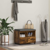 vidaXL Predsieňová lavica s vankúšom Dymová dub 60 x 38 x 46 cm