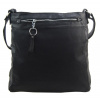 TESSRA Veľká čierna crossbody dámska kabelka D5580