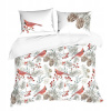 Vianočná Posteľná Bielizeň 200x220 WILLOW biela + červená Eurofirany Dizajnová