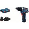 BOSCH GSR 12V-35 Akumulátorový vŕtací skrutkovač, 2x 12V 3.0Ah, L-Boxx 06019H8002