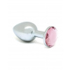 RIMBA Bondage Play BUTT PLUG XS with cristal 5,7cm