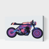 Vymalujsisam.sk Maľovanie podľa čísiel - Štýlová motorka Veľkosť: 40x60cm, Rám: Na plastovej doske