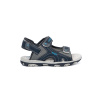 Shelvt Navy blue boys' sandals modrá | šedá | krémová 35 Shelvt 0000296791019