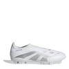 adidas Predator League Laceless Firm Ground Football Boots White/Silver 11 (46)