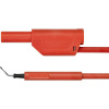 Schützinger AL 8321 / ZPK / 1 / 100 / RT adaptérový kabel [zástrčka 4 mm - skúšacia špička] červená 1 ks; AL 8321 / ZPK / 1 / 100 / RT