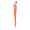 Lanyard z RPET 2 cm , Grey Farba: Orange