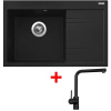 Sinks RIM 780 L Metalblack + Elka čierna matná