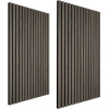 tectake 405391 akustické panely sonic wall drevený vzhľad - šedý dub, sada 2 ks