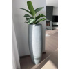 Kvetináč MAGNUM, sklolaminát, výška 80 cm, betón design, sivý