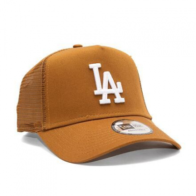 Kšiltovka New Era 9FORTY A-Frame Trucker MLB League Essential Los Angeles Dodgers Toasted Peanut / W Velikost: One Size (56-59 cm)