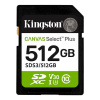 512 GB .SDXC karta Kingston Canvas Select Plus SD U3, V30 (r150MB/s) SDS3-512GB