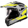Prilba LS2 MX702 PIONEER II NAMIB M.GREY H-V YELLOW-06 Veľkosť: XXL (63-64 cm)