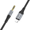 HOCO kabel AUX Lightning (samec) na Jack 3,5 mm (samec) UPA26 1 m černý