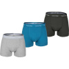 Calvin Klein 3P TRUNK sivá,tyrkysová,čierna Pánske boxerky M