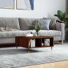 zahrada-XL Konferenčný stolík hnedý dub 60x60x30 cm kompozitné drevo 827035