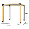 Kompletná drevená záhradná konštrukcia pergola 220 cm - montážna sada