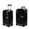 ROWEX Stredný a príručný cestovný kufor s TSA zámkom ROWEX NEXUS 2v1 Farba: Čierna 56x38x23 cm, 66x45x26 cm, 76x50x30 cm ABS