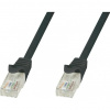 Techly ICOC CCA5U-100-BKT sieťový kábel Čierna 10 m Cat5e U/UTP (UTP) (ICOC CCA5U-100-BKT)