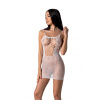 Passion BS096 vhite - Bodystocking Farba: Biela, Veľkosť: S/L