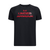 Detské funkčné tričko s krátkym rukávom Under Armour TECH SPLIT WORDMARK SS K čierne 1383010-002 - YS