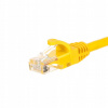 Patchcord RJ45, Netrack zaplavený kryt, kat. 6 UTP, 0,5 m, žltý