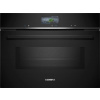 Siemens Vestavná kompaktní trouba s mikrovlnami 60 x 45 cm černá CM736GAB1