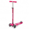 Detská skladacia kolobežka Micro Maxi Deluxe LED farba Berry Red