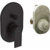 Hansgrohe Vernis Shape - Páková vaňová batéria pod omietku, sada s telesom, čierna matná 71472670