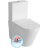 Sapho PACO RIMLESS WC-kombi misa s nádržkou vrátane splachovacej súpravy, spodný/zadný PC1012WR