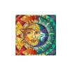 Diamantový obrázek mandala 7D - Tvář slunce, měsíc 30x30cm