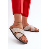 Dámske šľapky na korkovej podrážke, 23DZ21-5967 BEIGE__31919-36