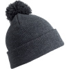 Result Headwear Čepice s bambulí RC 028X, pletená COT28028X07699-grey Šedá UNI