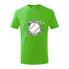 Baseball lopta v triku - Tričko detské bavlnené - 158 cm/12 rokov ( Apple Green )