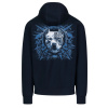 Pitbull West Coast mikina s kapucňou WORLD navy Veľkosť: L, Farba: modrá