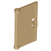 60614 Dark Tan Door 1 x 2 x 3 with Vertical Handle (Tmavě hnědé dveře 1 x 2 x 3 se svislou rukojetí, forma pro rámy bez záložek)