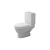 DURAVIT Starck 3 WC kombi misa, spodný odpad, s HygieneGlaze, biela, 0126012000