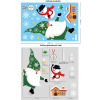 Vianočné samolepky na okná - Santa Claus - rôzne motívy na výber Varianta: Varianta 8